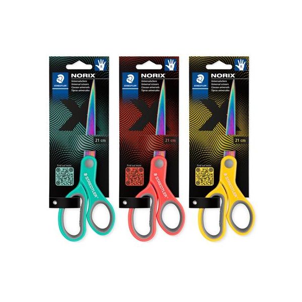 Nožnice, univerzálne, 21 cm, STAEDTLER "Norix® 965", rôzne farby