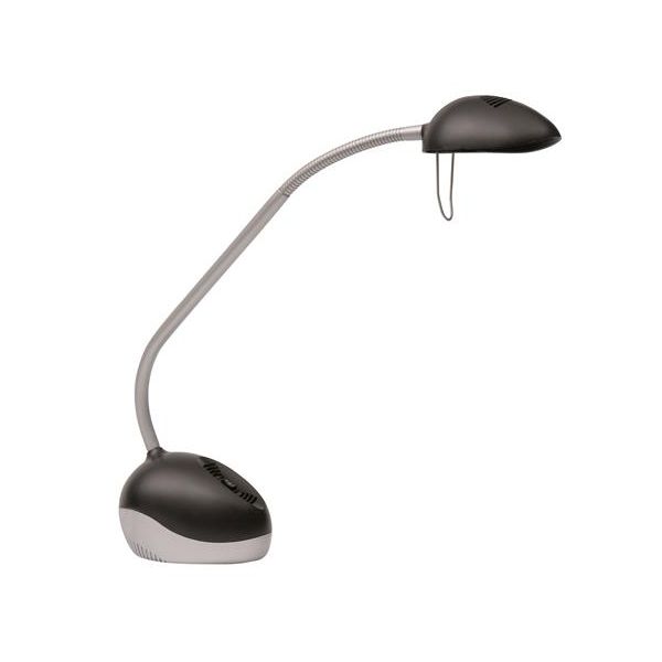 Stolová lampa, LED, 3-5,5 W, ALBA "LedX", čierna