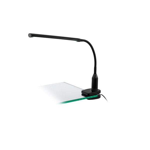 Na stôl pripevniteľná lampa, LED 4,5W, EGLO "Laroa", čierna