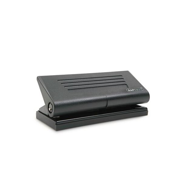 Dierovačka, 6-dierová, 8 listov, kovová, RAPESCO "Diary 66", matná čierna