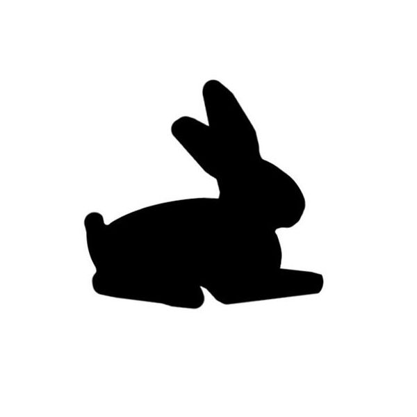 Ozdobná dierovačka, 25 mm, zajac