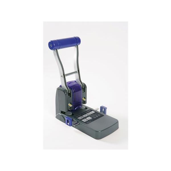 Dierovačka, veľkokapacitná, 4-dierová, 100 listov, uľahčené dierovanie, RAPESCO "ECO P1100", sivá