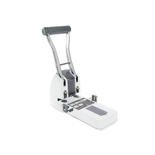 Dierovačka, veľkokapacitná, 2-dierová, 150 listov, uľahčené dierovanie, RAPESCO "ECO P2200", biela