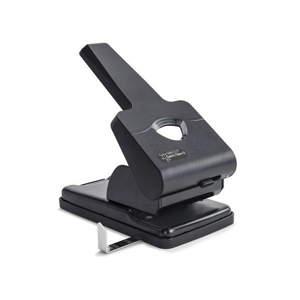 Dierovačka, veľkokapacitná, dvojdierová, 63 listov, antibakteriálna, RAPESCO "865-P2", čierna