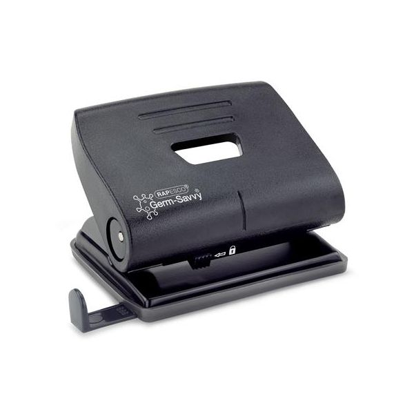 Dierovačka, 2-dierová, 22 listov, antibakteriálna, RAPESCO "820-P", čierna