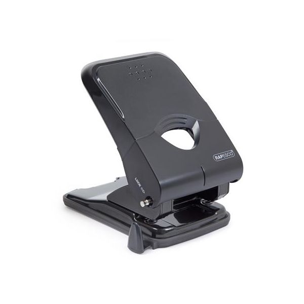 Dierovačka, 2-dierová, 50 listov, uľahčené dierovanie, RAPESCO "X5", čierna