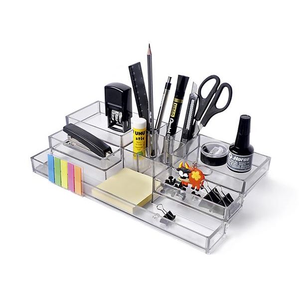 Držiak na písacie potreby, PANTA PLAST, priehľadná