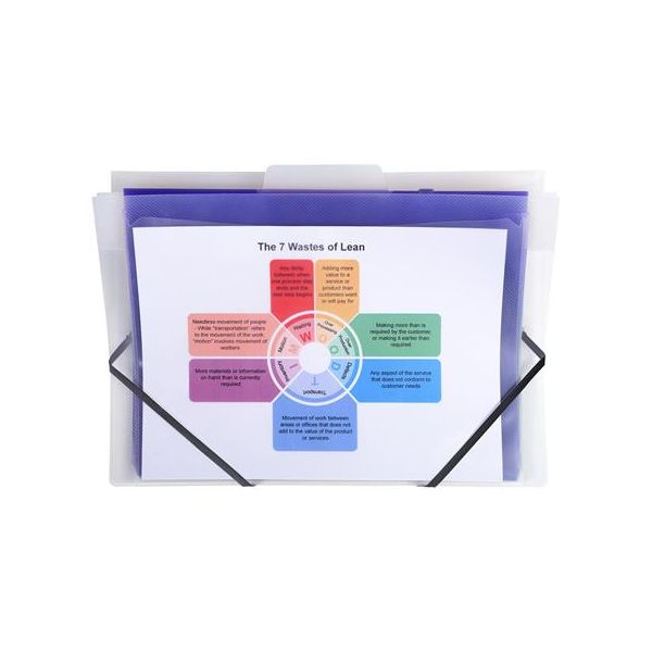 Držiak na dokumenty, PP, 6 priečinkov, nástenný, EXACOMPTA