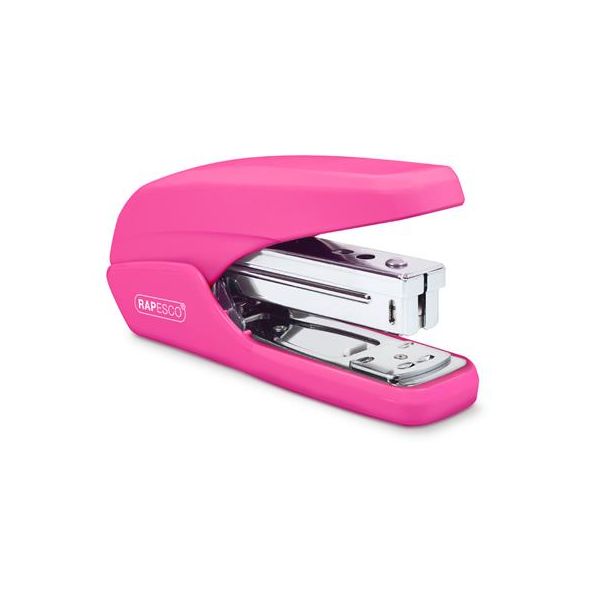 Zošívačka, 24/6, 26/6, 25 listov, uľahčené zošívanie, RAPESCO "X5 Less Effort", ružová