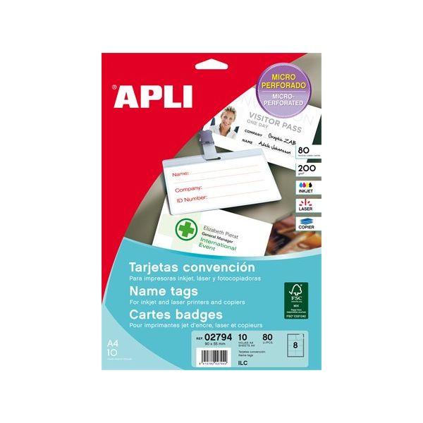 Vizitka, 90x55 55 mm 200 g, APLI