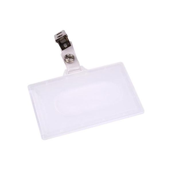 Visačka, so štipcom, 88x54 mm, VICTORIA OFFICE