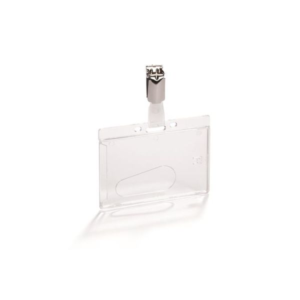 Visačka, otvorená, so štipcom, priehľadná