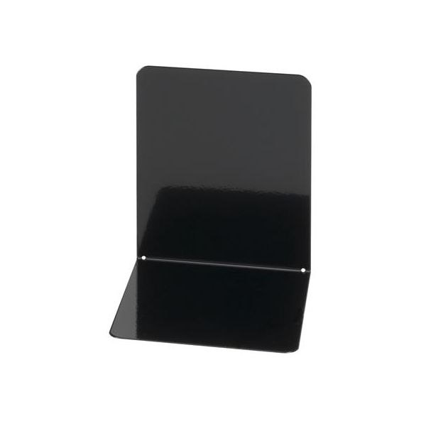 Stojan na knihy, kovový, 2 ks, 14x12x14 cm, WEDO, čierna