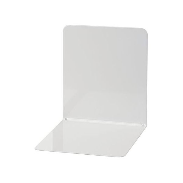 Stojan na knihy, kovový, 2 ks, 14x12x14 cm, WEDO, svetlosivá