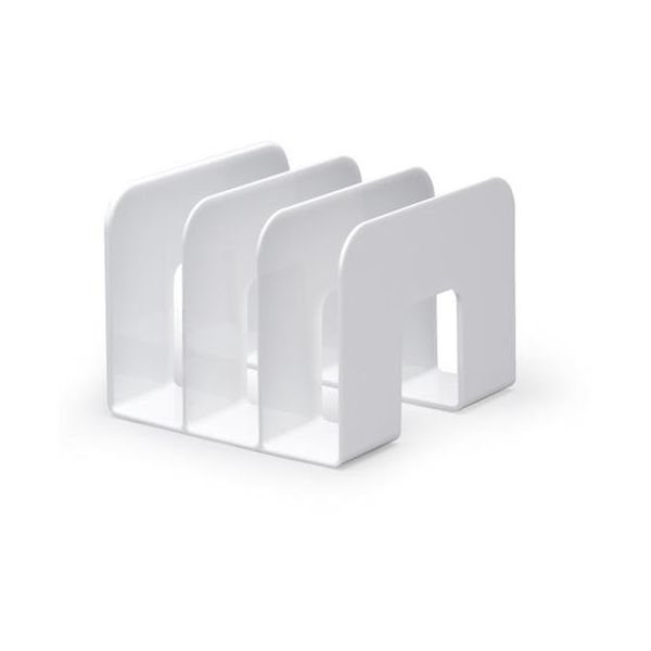 Stojan na katalógy, plastový, DURABLE "Trend", biely