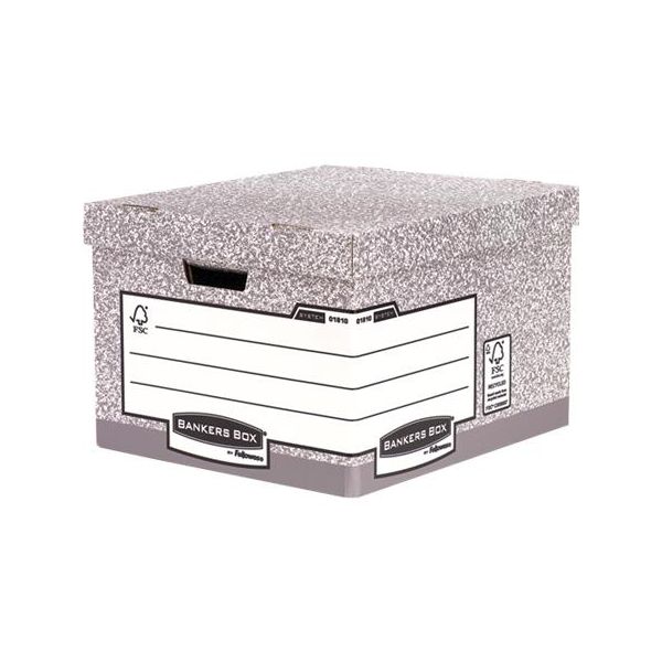 Archívny kontajner, kartónový, veľký, "BANKERS BOX® SYSTEM by FELLOWES®"