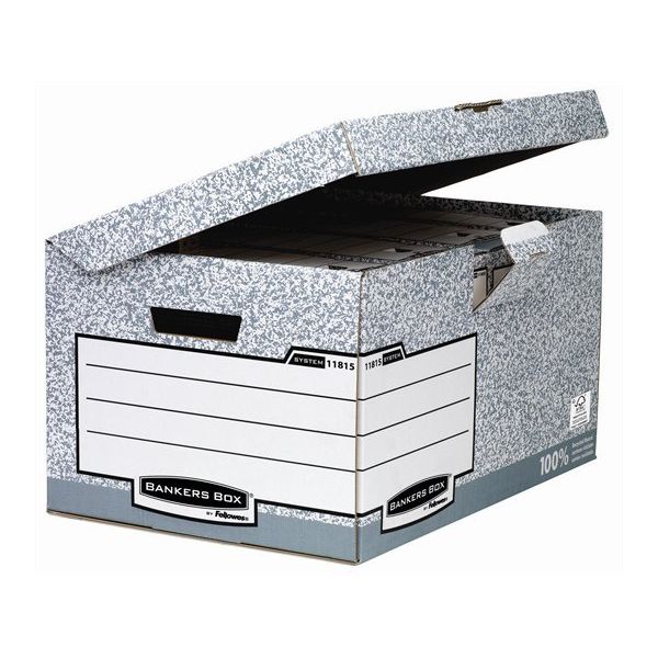 Archívny kontajner s padacím vekom, "BANKERS BOX® SYSTEM by FELLOWES®"