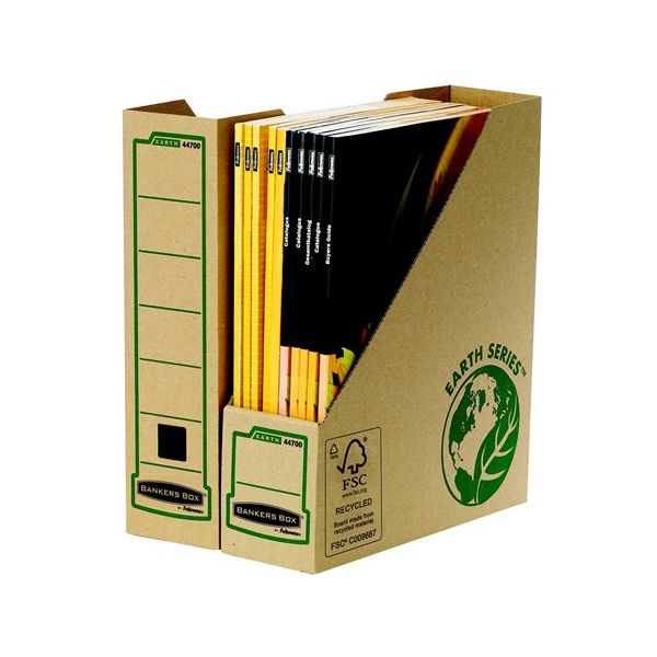 Zakladač, kartónový, 80 mm, "BANKERS BOX® EARTH SERIES by FELLOWES®"