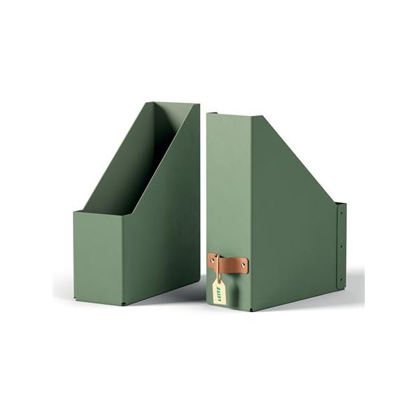 Zakladač, kartónový, 100 mm, LEITZ "Puro", zelený