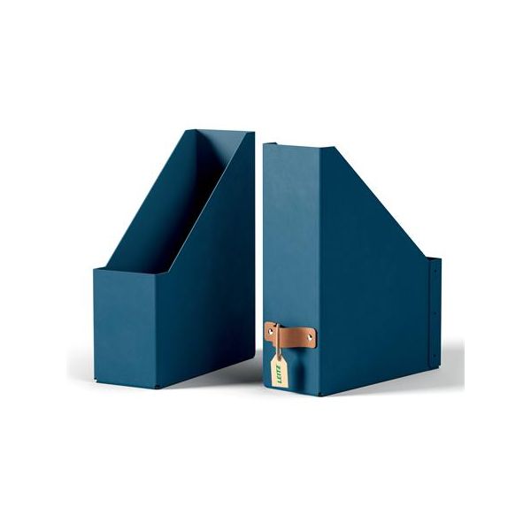 Zakladač, kartónový, 100 mm, LEITZ "Puro", modrý