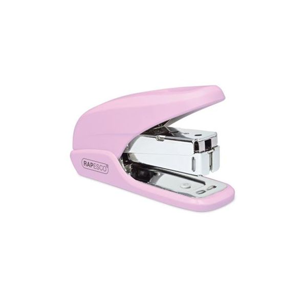 Zošívačka, 24/6, 26/6, 20 listov, uľahčené zošívanie, RAPESCO "X5-Mini Less Effort", svetloružová