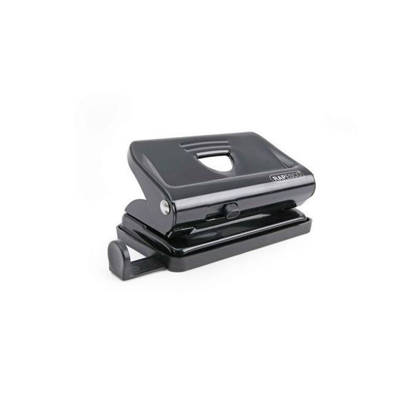 Dierovačka, 12 listov, kovová, RAPESCO "810", čierna