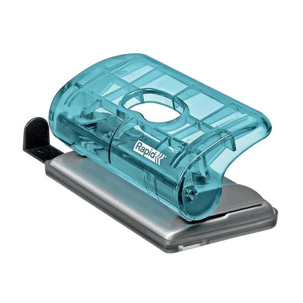 Dierovačka, mini, dvojdierová, 10 listov, RAPID, "Colour`Breeze", modrá