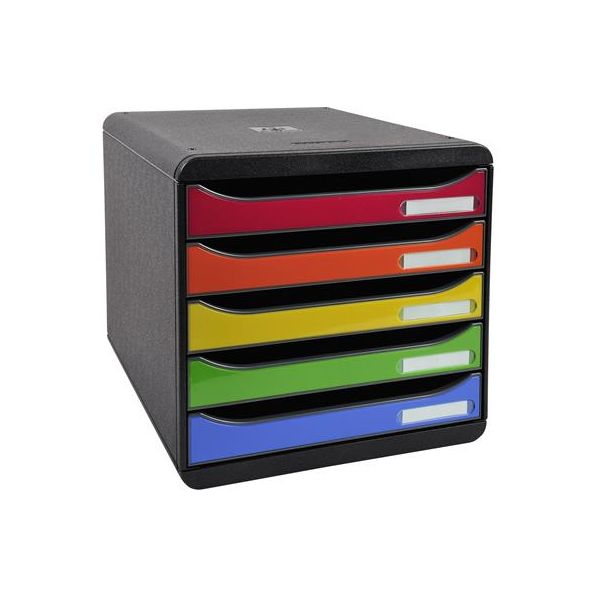 Box na dokumenty, plast, 5 zásuviek, EXACOMPTA "Big-Box Plus Iderama"