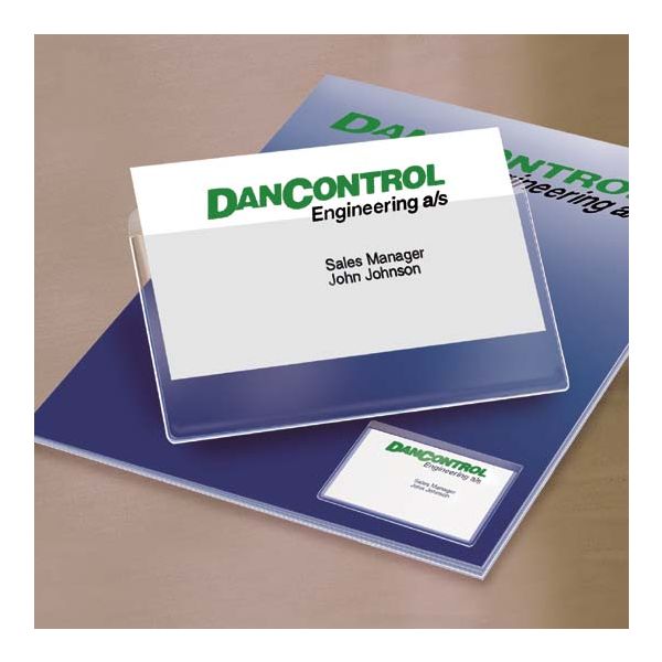 Vrecko na vizitky, samolepiace, otvor zhora, 95x60 mm, DJOIS