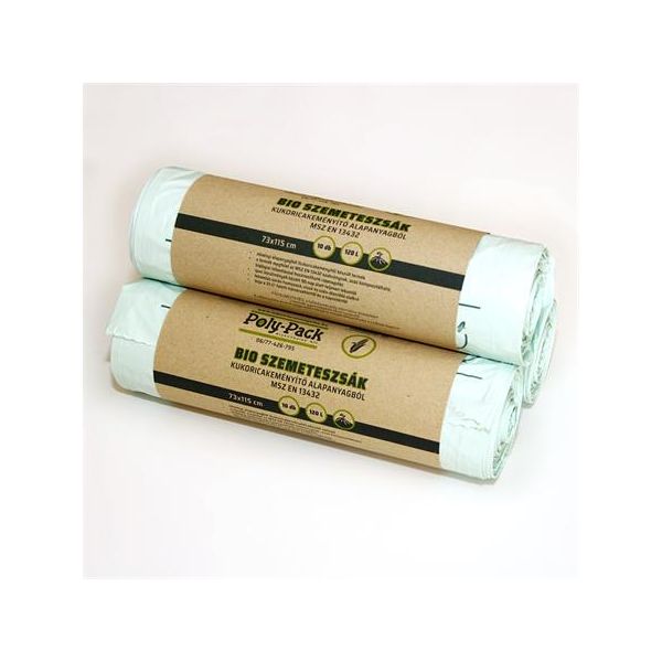 Vrecia na odpadky, biologicky rozložiteľné, 73x115 cm, 120 l, 10 ks