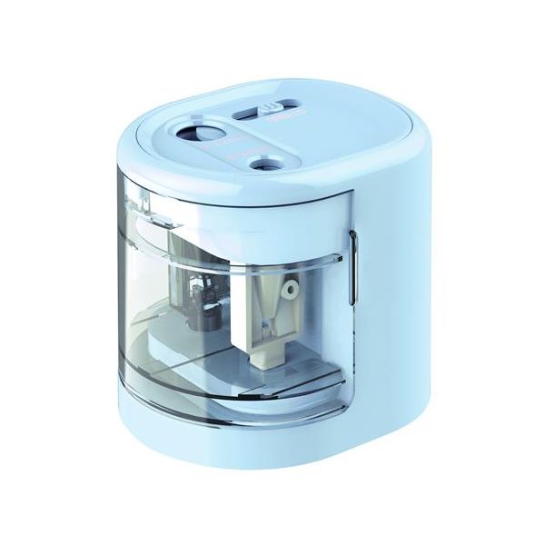 Strúhadlo, 2 otvory, stolové, elektrické, USB konektor, RAPESCO"PS12-USB", svetlomodrá