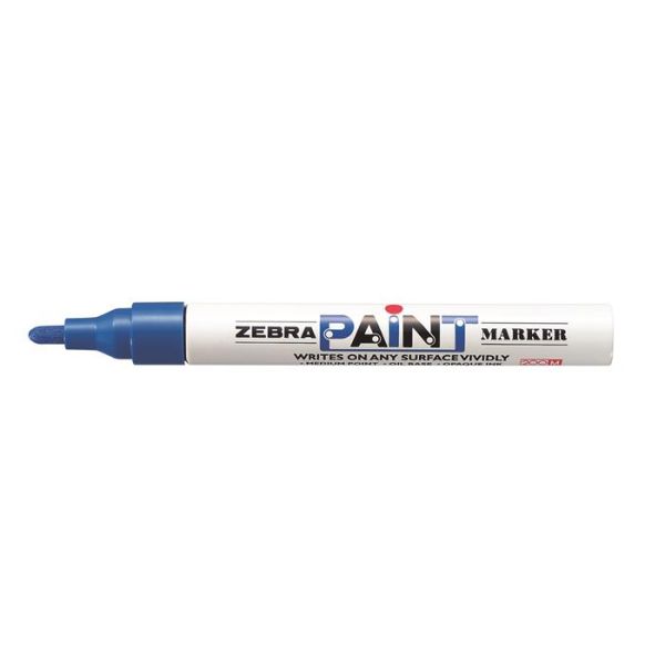 Lakový popisovač, 3 mm, ZEBRA "Paint marker", modrá