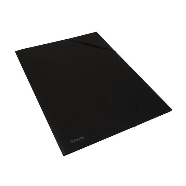 Doska s gumičkou, prešpánová, A4, ESSELTE "Rainbow", čierna