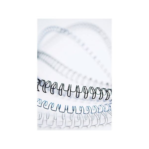 Hrebeň, kovový, 3:1, 12 mm, 81-100 listov, FELLOWES, biely