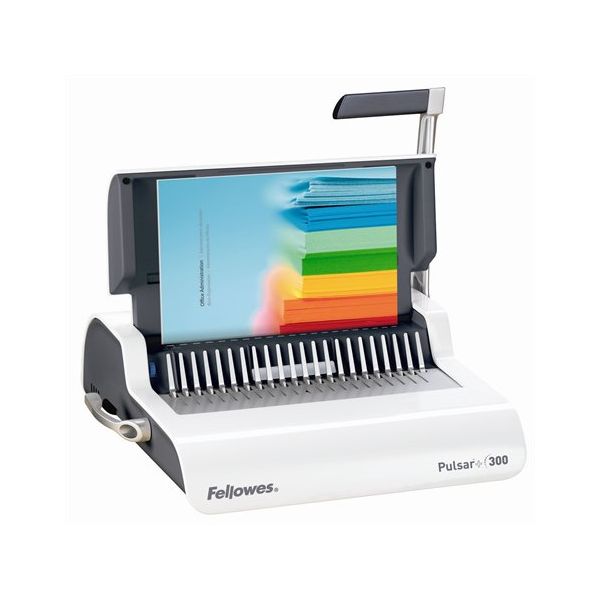 Viazací stroj, pre plastovú väzbu, manuálny, 300 listov FELLOWES "Pulsar+ 300"