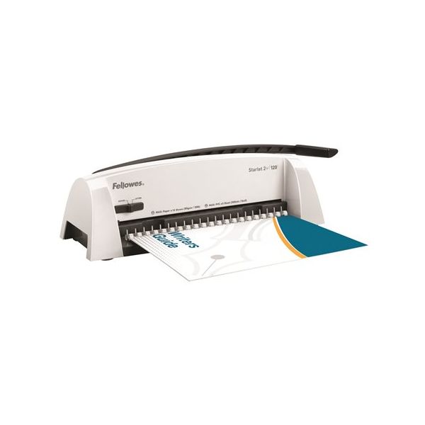 Viazací stroj, pre plastovú väzbu, manuálny, 120 listov, FELLOWES "Starlet 2+"