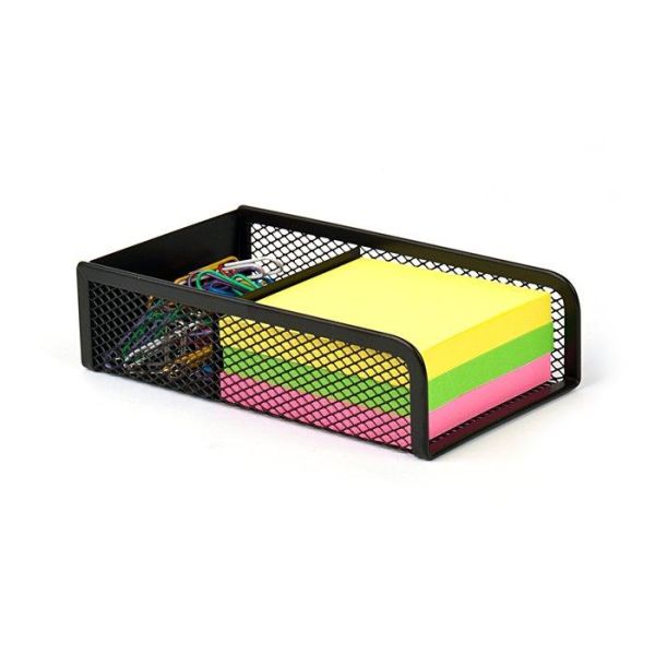 Stojan na poznámkové bloky a sponky, drôtený, VICTORIA OFFICE, čierna