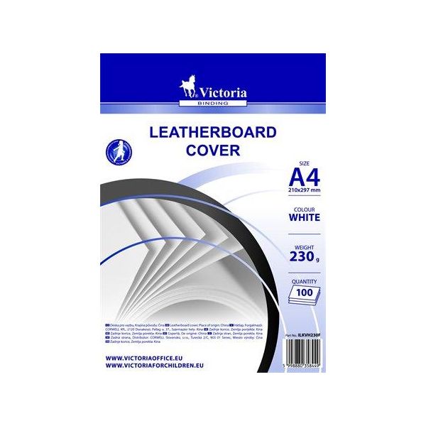 Zadná strana, A4, 230 g, matná, VICTORIA OFFICE, biela