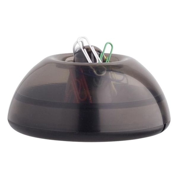 Držiak na sponky "Lux", priehľadný čierny