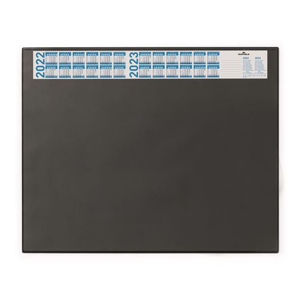 Podložka na stôl, 65x52 cm, s ročným kalendárom, DURABLE, priehľadná