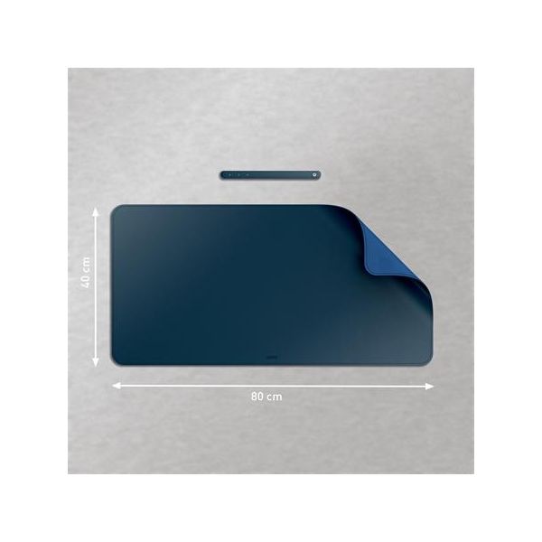 Podložka na stôl,  70x36 cm, LEITZ, tmavomodrá