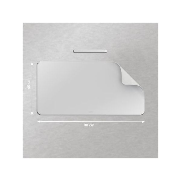 Podložka na stôl,  70x36 cm, LEITZ, svetlosivá