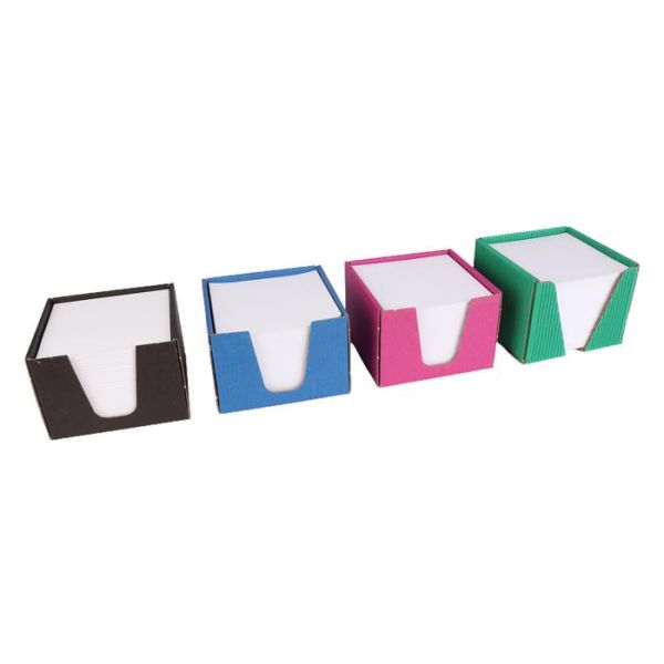 Samolepiaci blok, 100x100x75 mm, s dávkovačom, mix farieb dávkovača