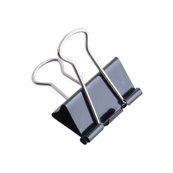 Klipy na dokumenty, 41 mm, VICTORIA OFFICE, čierne