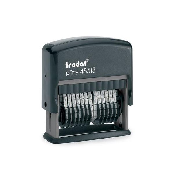 Číslovacia pečiatka, TRODAT, "Printy 48313", čierna poduška