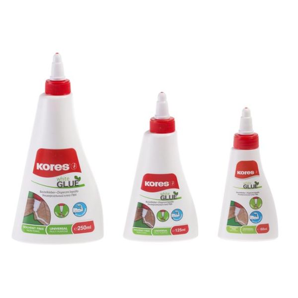 Hobby lepidlo, 60 ml, KORES "White Glue"