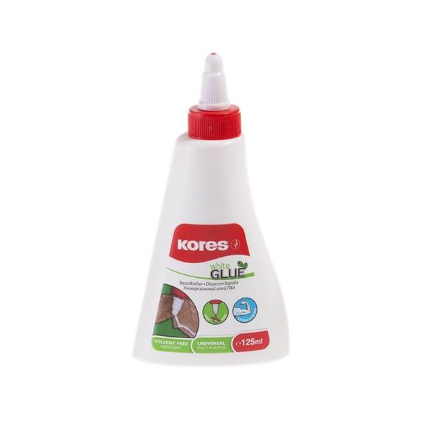 Hobby lepidlo, 125 ml, KORES "White Glue"