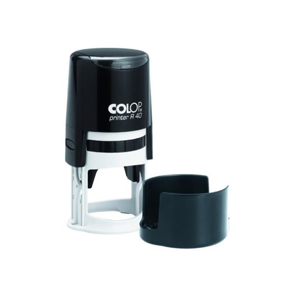 Pečiatka, okrúhla, COLOP "Printer R 40", s fialovou náhradnou poduškou