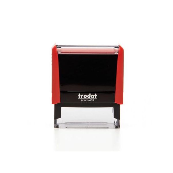Pečiatka, TRODAT "Printy 4913", červené telo, čierna poduška