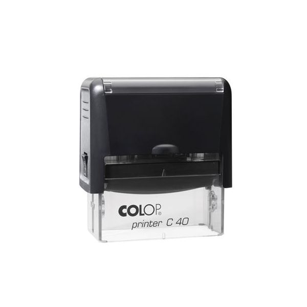 Pečiatka, COLOP "Printer C 40", s modrým náhradným vankúšom